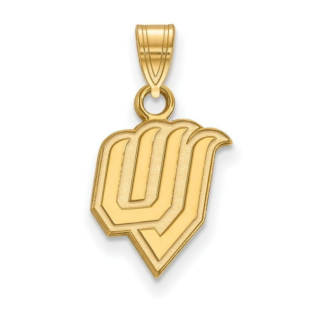 925 Sterling Silver Rhodium-plated Laser-cut Utah Valley State University Small Pendant 925 Sterling Silver Rhodium-plated Laser-cut Utah Valley State University Small Pendant